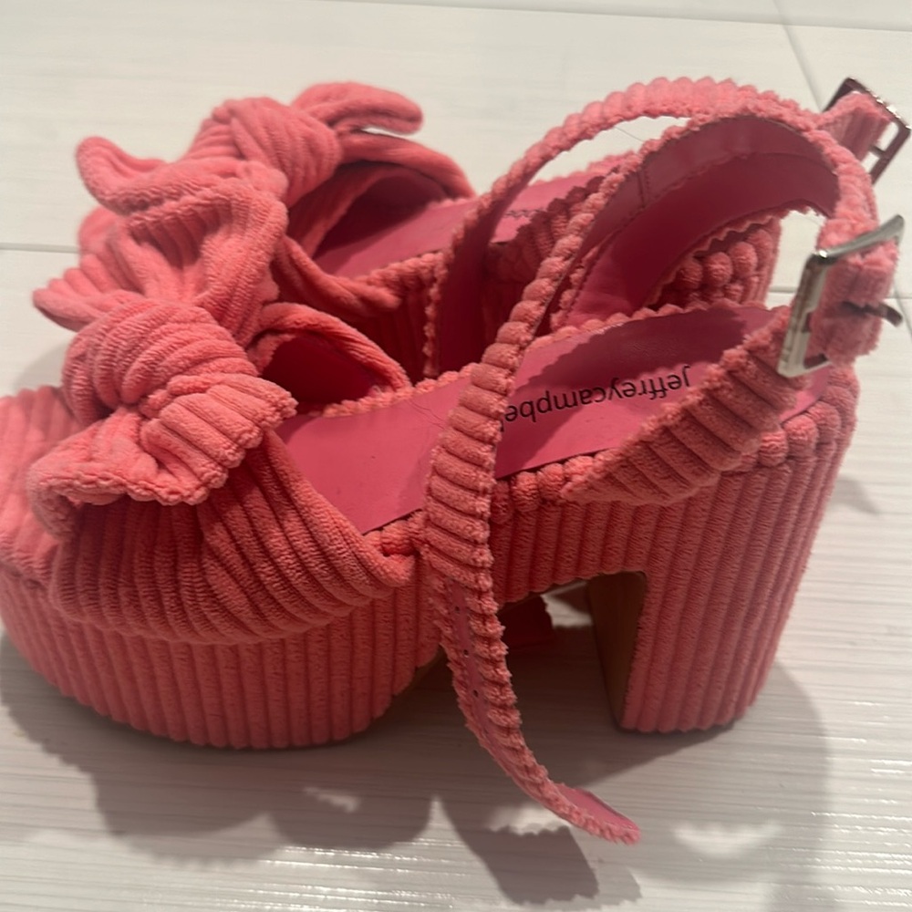 Jeffrey Campbell Pic-Nic terry cloth platforms